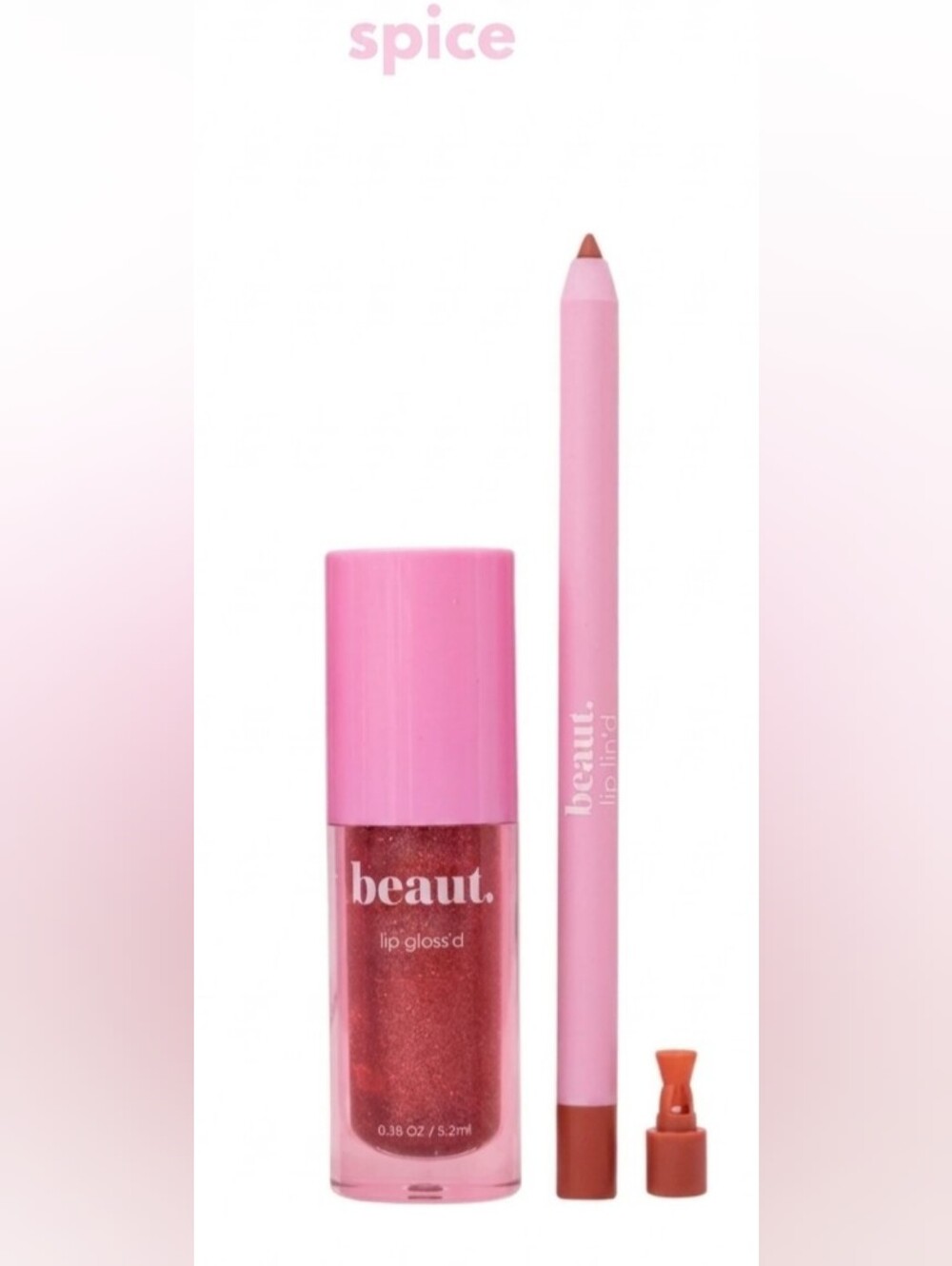 Spice Lip Gloss & Liner Duo